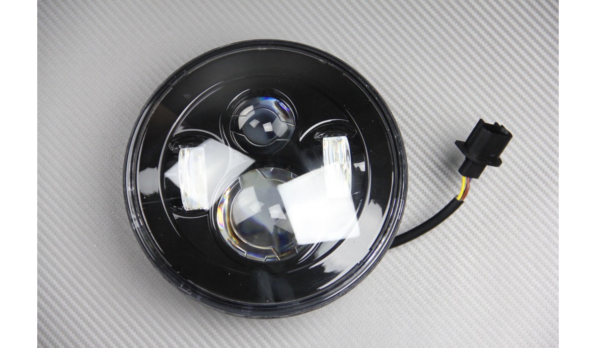 Optique / Phare rond à LED à adapter phares adaptatifs avant ou arrière